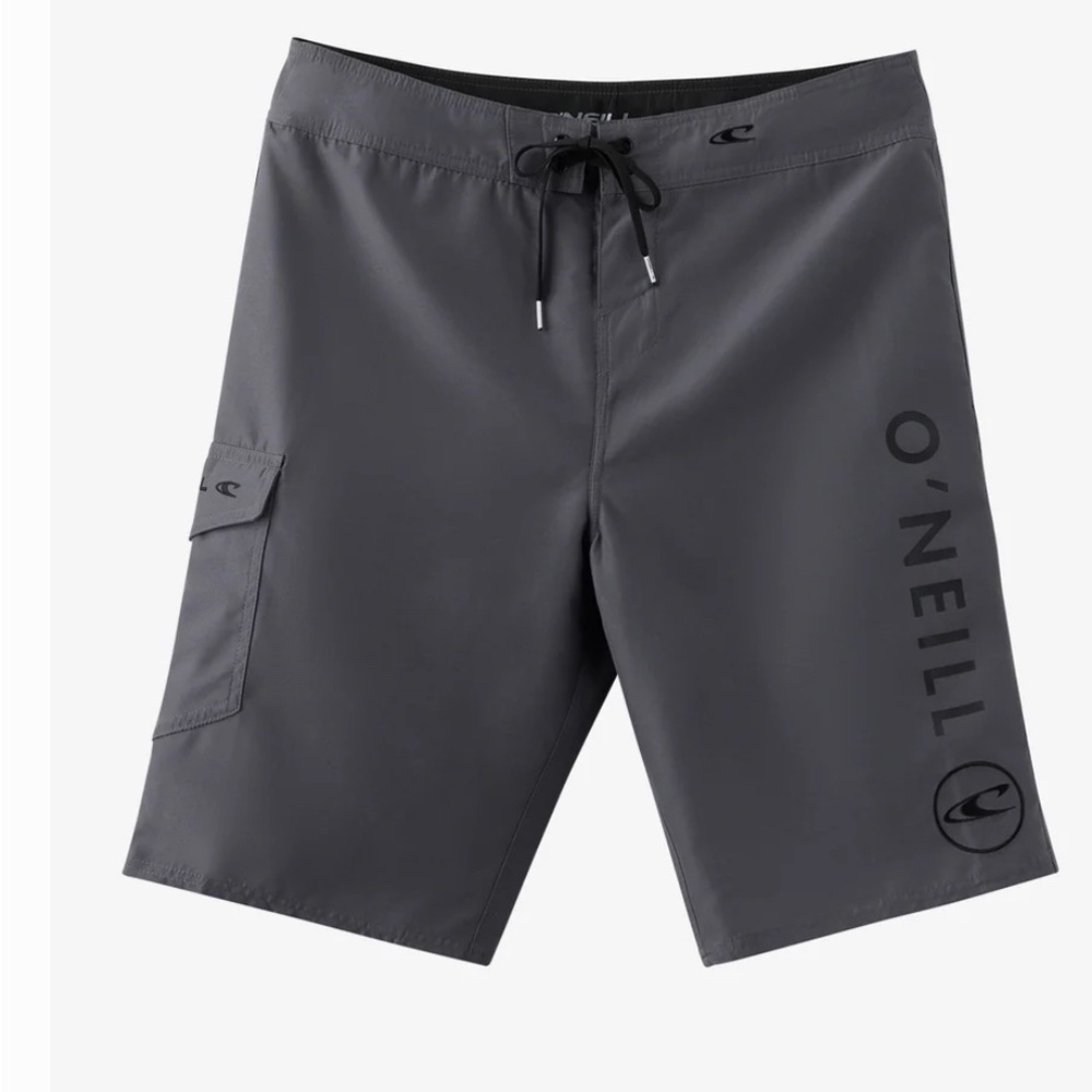 O'Neill Santa Cruz Men's Charcoal Board Shorts size 32
